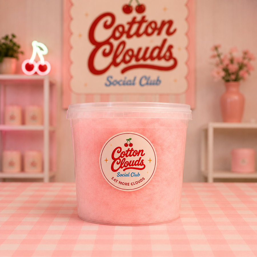 Cherry Single Cloud | Gourmet Cotton Candy | Cotton Clouds