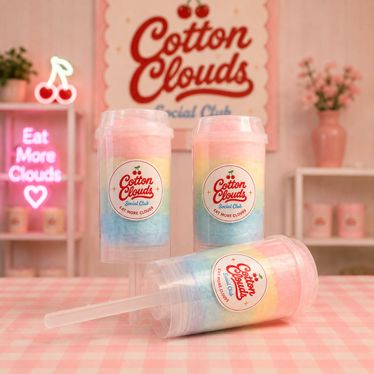 RAINBOW COTTON CANDY PUSH POPS