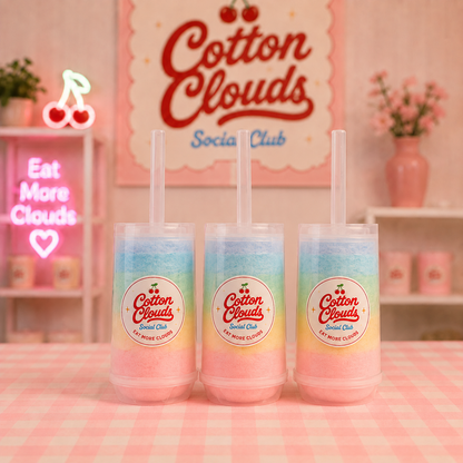 RAINBOW COTTON CANDY PUSH POPS